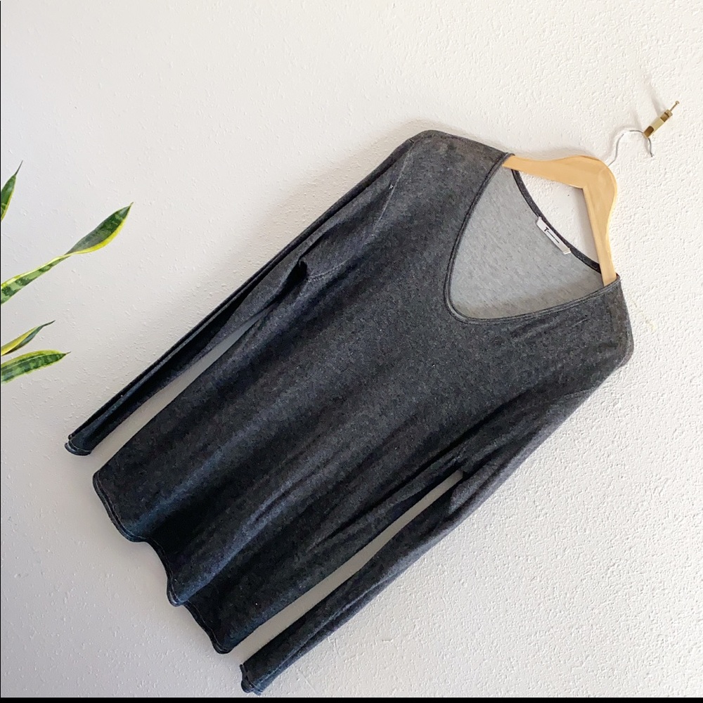 ALEXANDER WANG Gray long sleeve top
